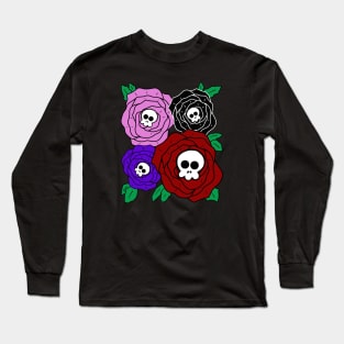 Skull Roses Long Sleeve T-Shirt